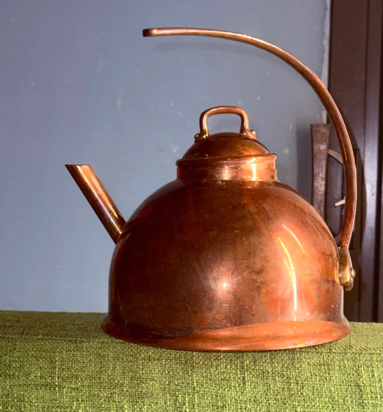 Antique Mauviel France Copper Tea Kettle, 3.2-Qt - 2