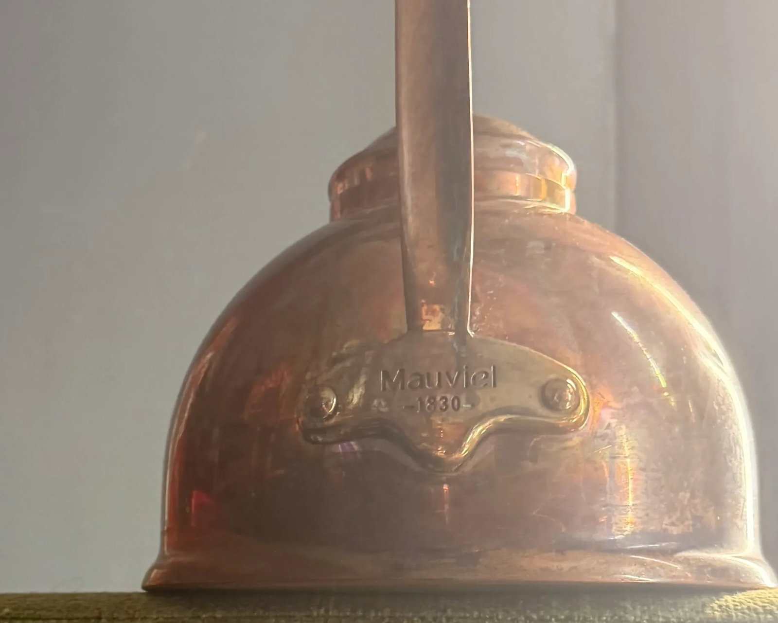 Antique Mauviel France Copper Tea Kettle, 3.2-Qt - 3