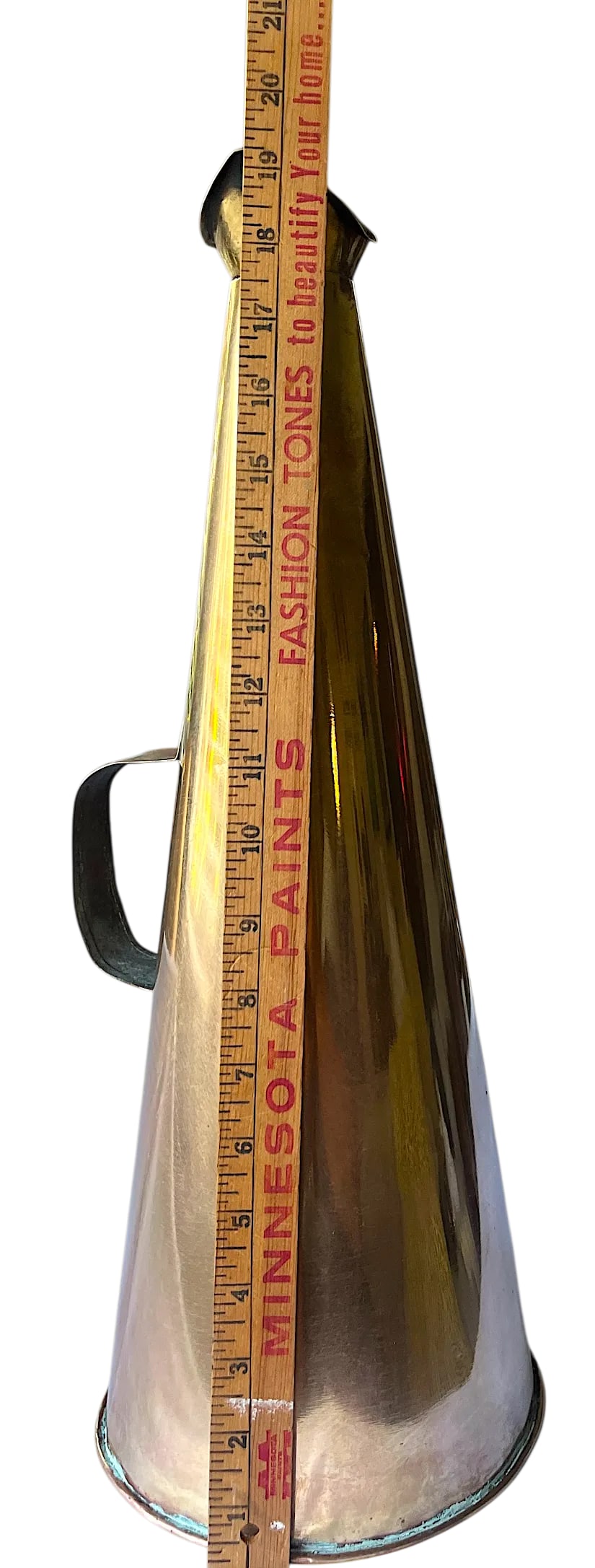 Antique Early 20th Century Brass Nautical Megaphone - 3