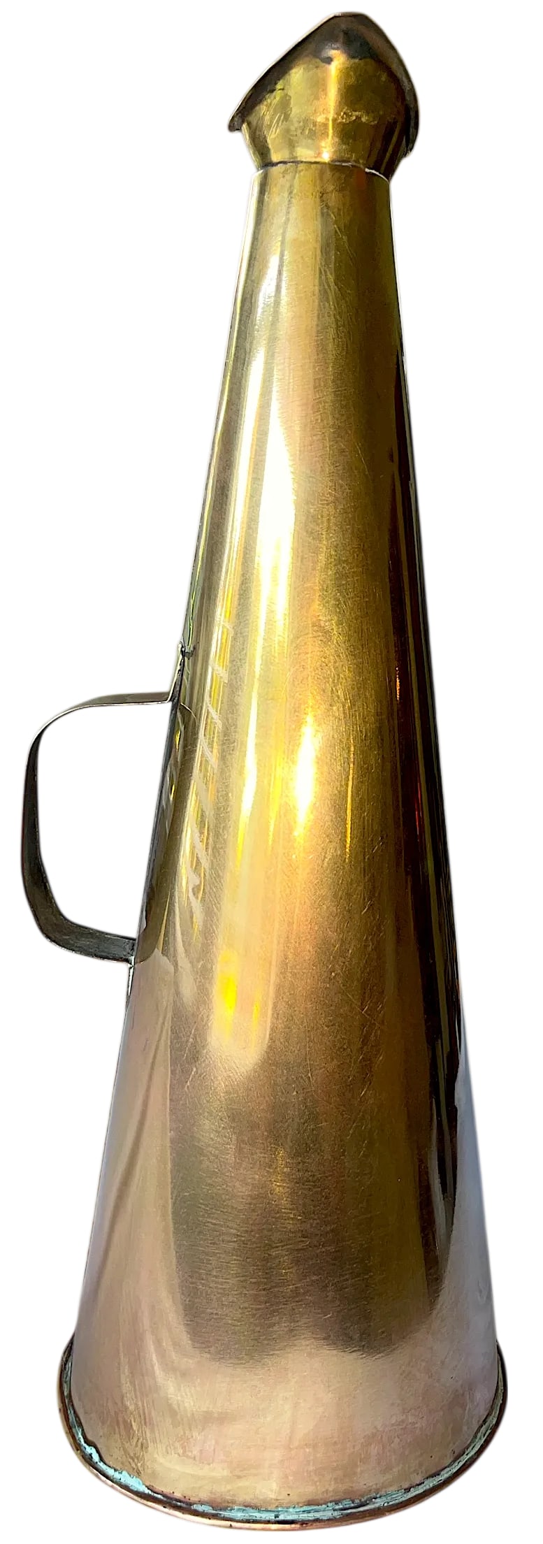 Antique Early 20th Century Brass Nautical Megaphone - 5