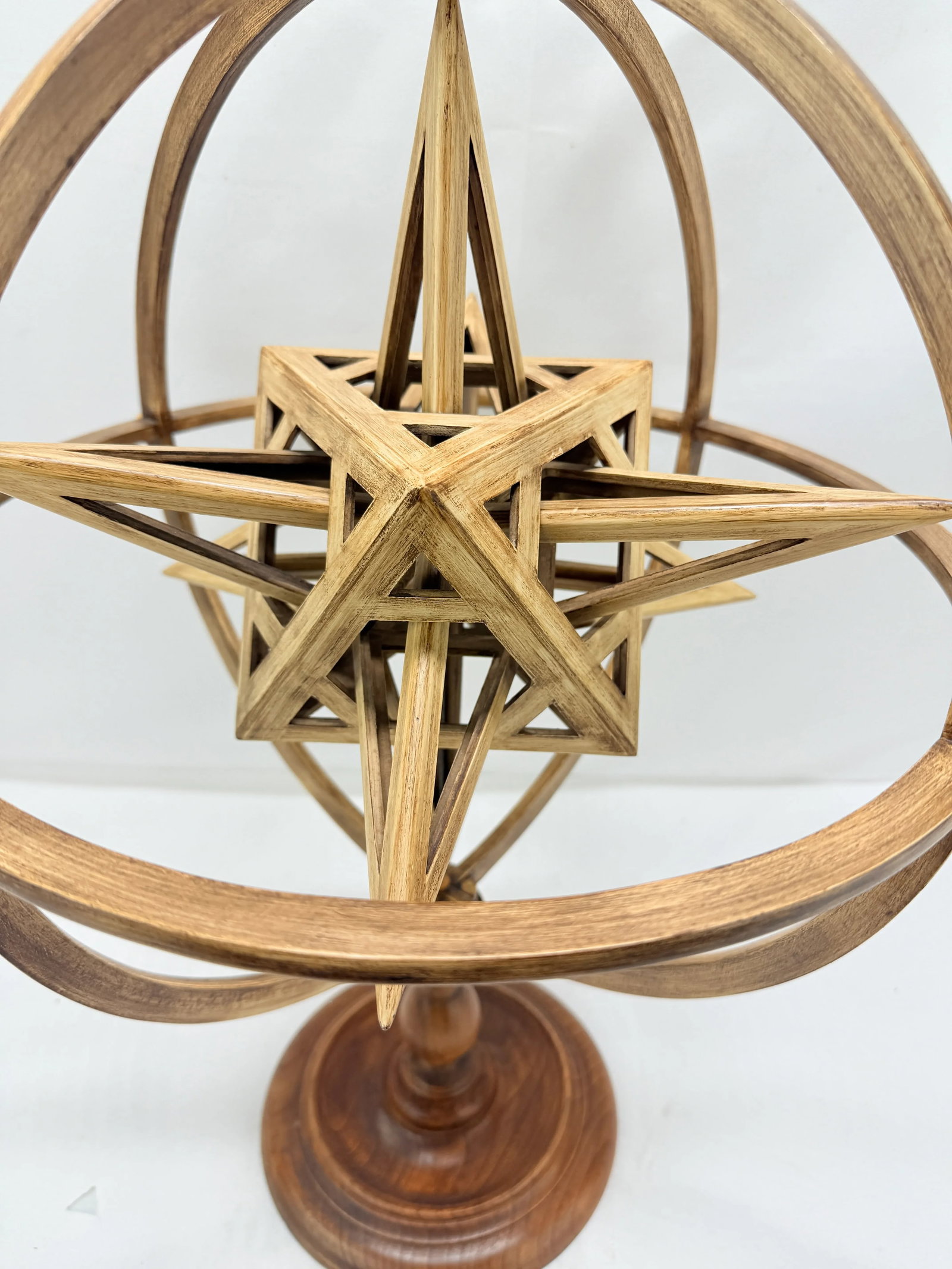 Jean-Marie Malzieu (B. 1948), Rotating Armillary Sphere Sculpture - 6