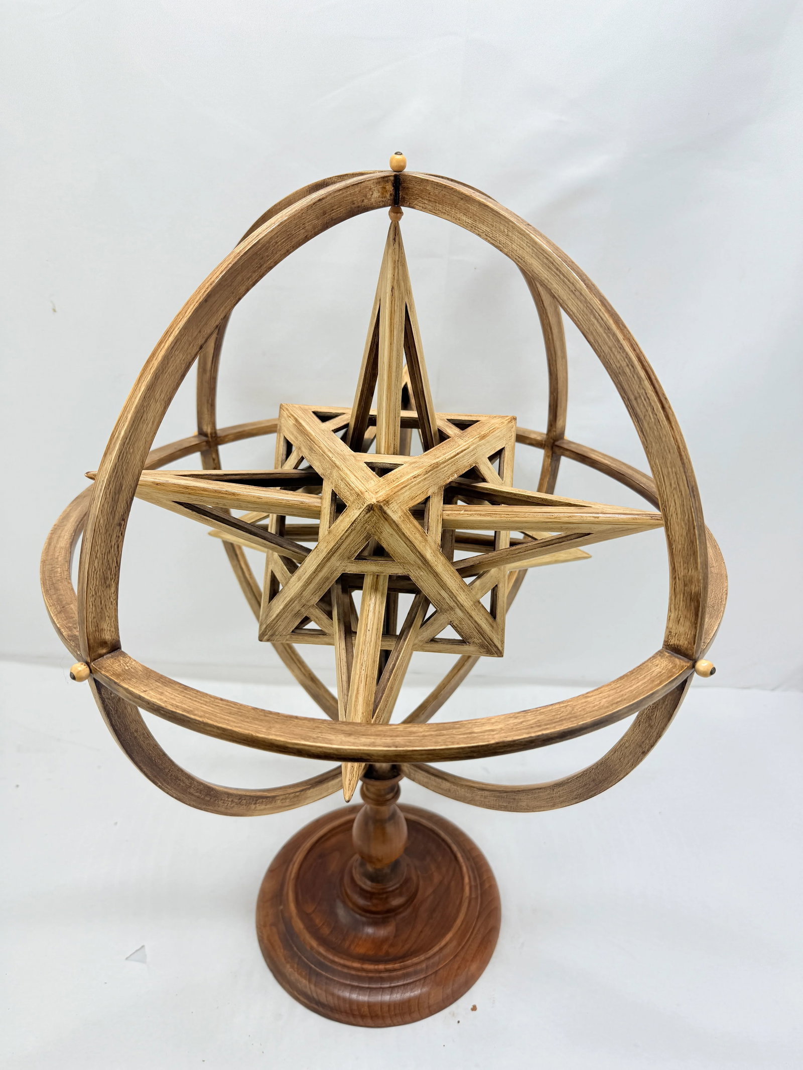 Jean-Marie Malzieu (B. 1948), Rotating Armillary Sphere Sculpture - 7