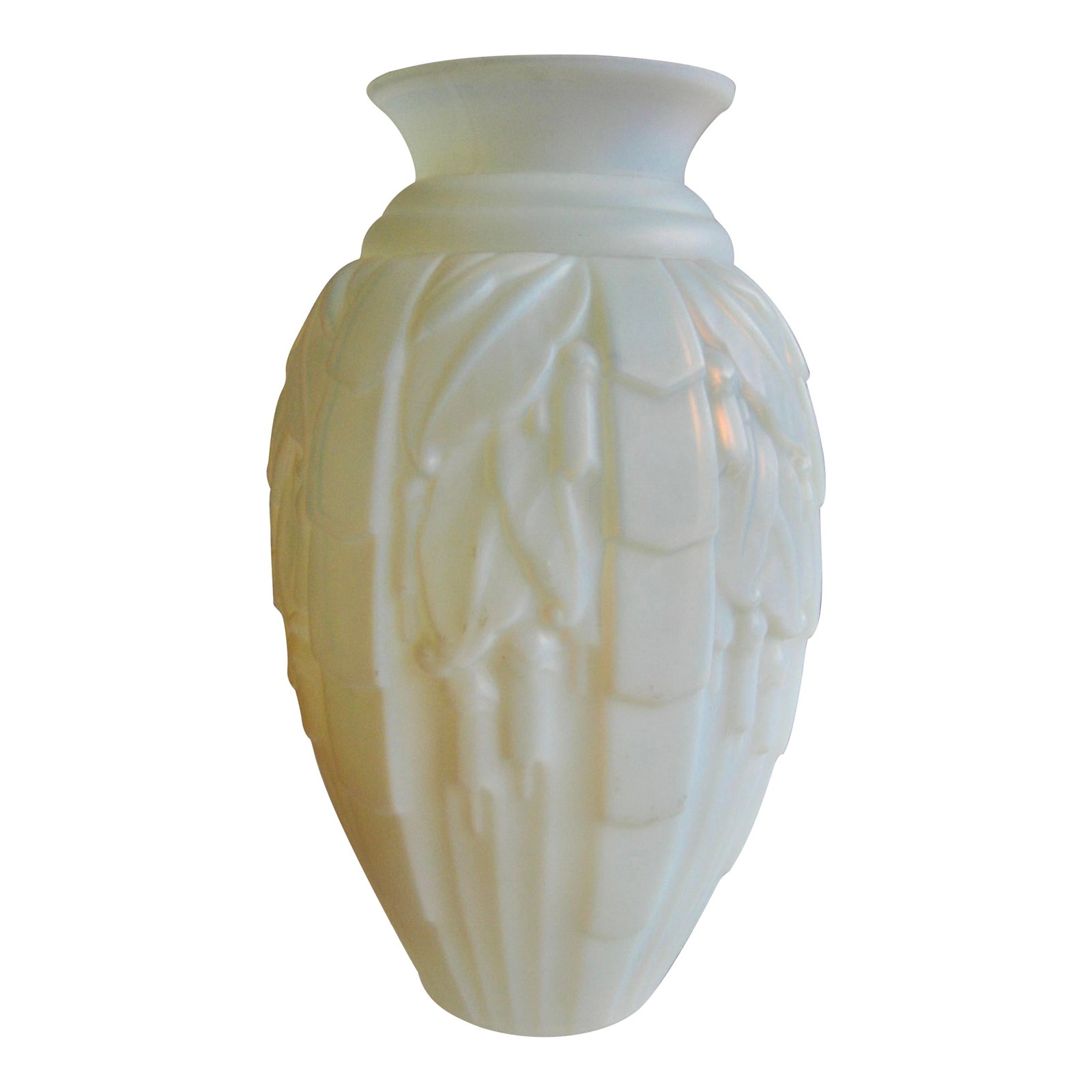 1930s Opalescent Muller Frère Art Deco Vase (1 of 9)