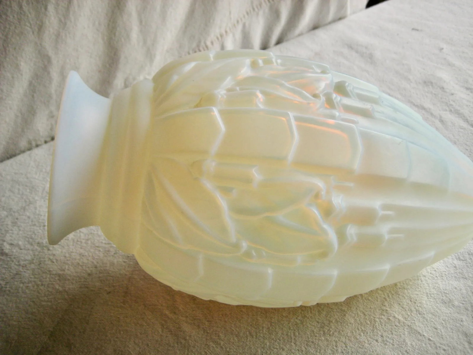 1930s Opalescent Muller Frère Art Deco Vase - 8