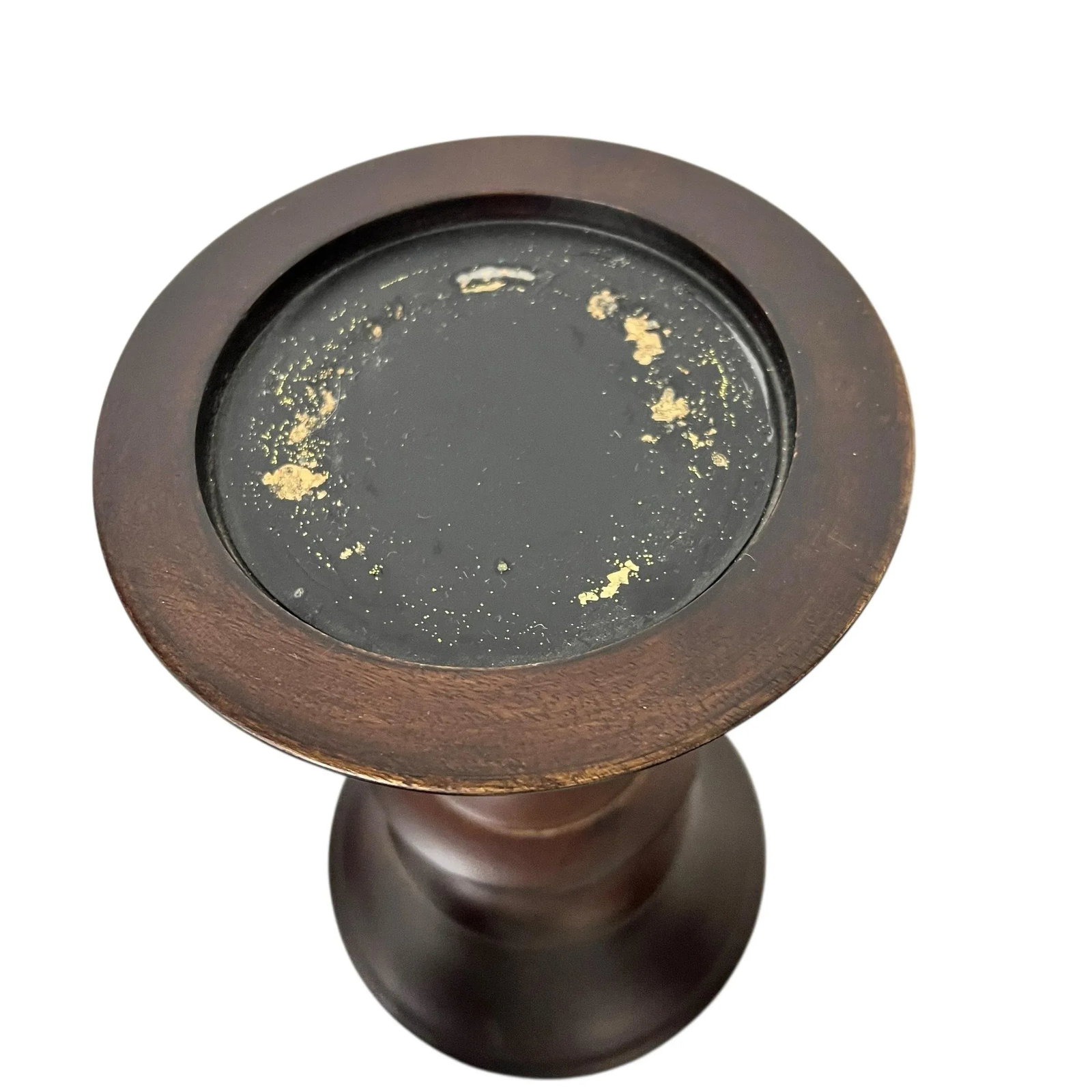 Vintage Pottery Barn Turned Wood Pillar Candle Holders Made in India - Set of 4 - 5
