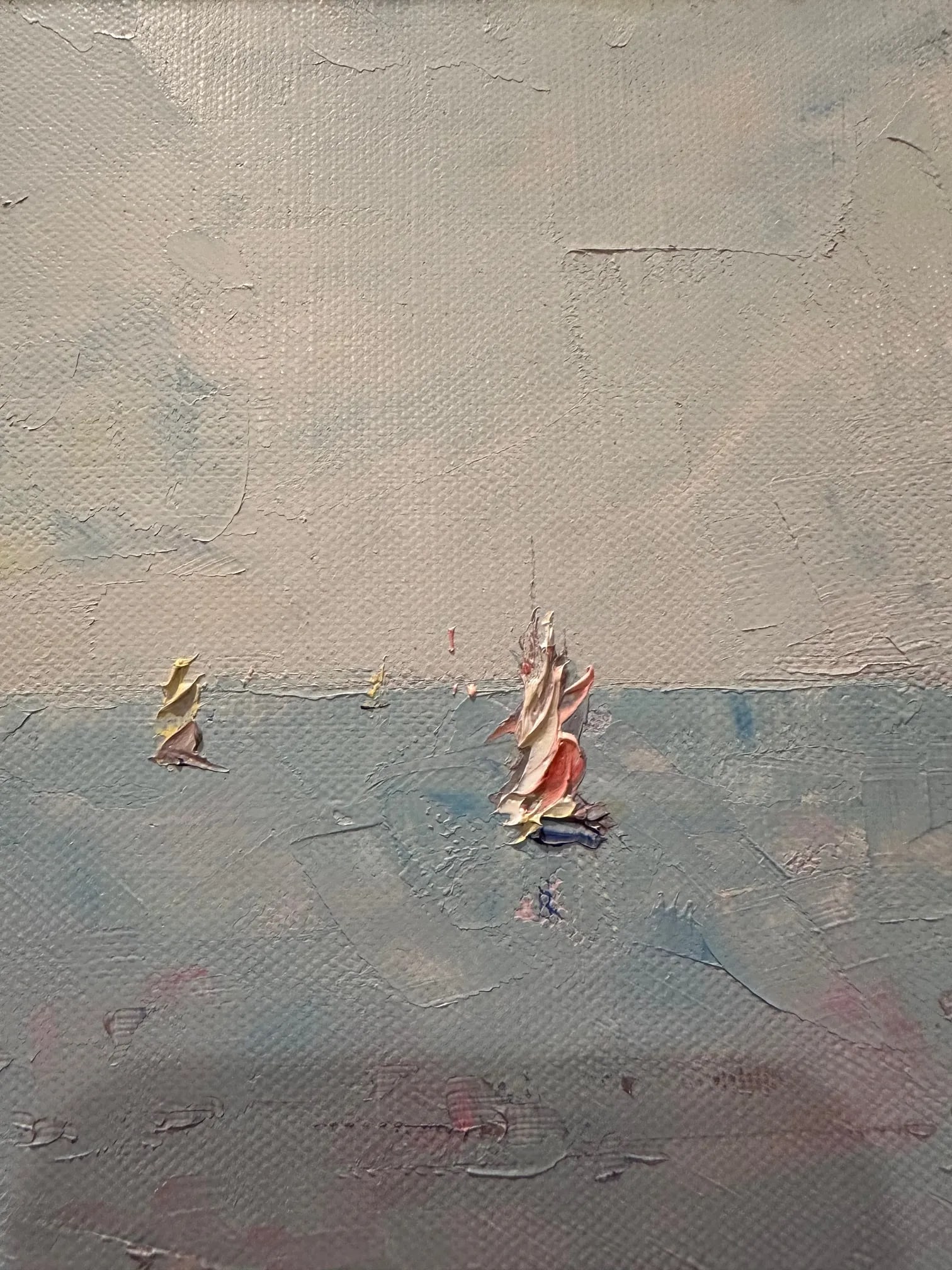 Impressionist Original Painting of a Bench by the Sea by Pierre Bittar - 2