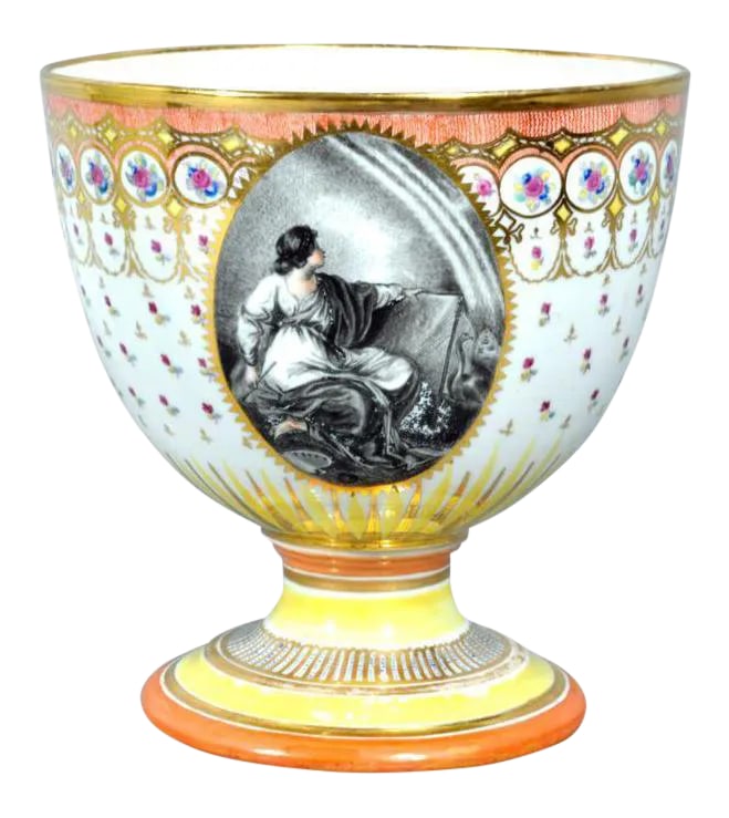 Chamberlain Worcester Porcelain Neoclassical Goblet, Humphrey Chamberlain (1 of 5)