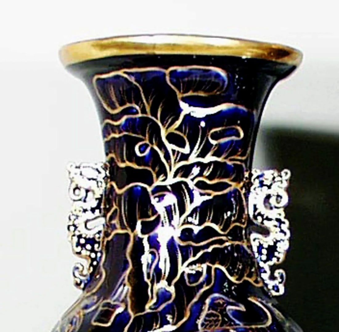 Mason's Ironstone Chinoiserie Mazarine Blue Vase - 2