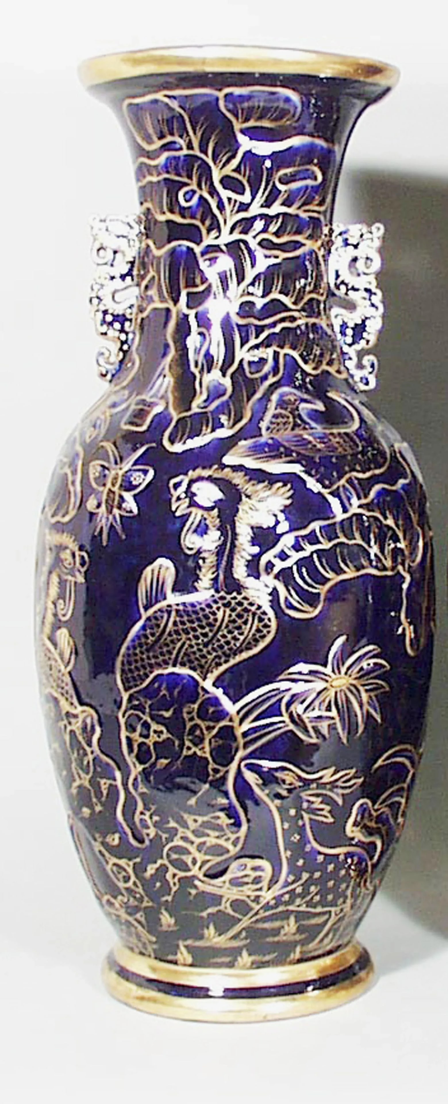 Mason's Ironstone Chinoiserie Mazarine Blue Vase - 4