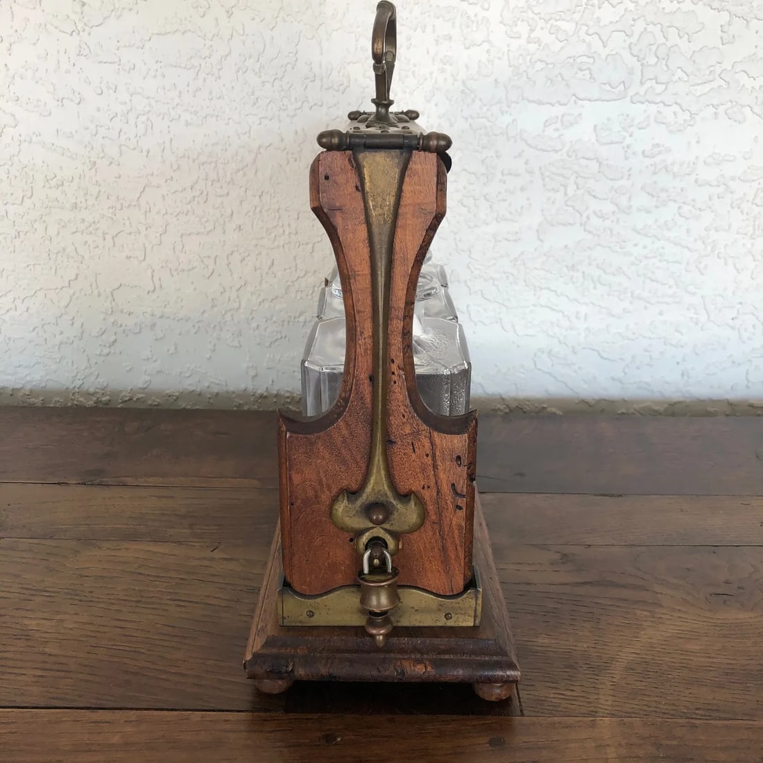 Antique English Oak Decanter Tantalus - 4