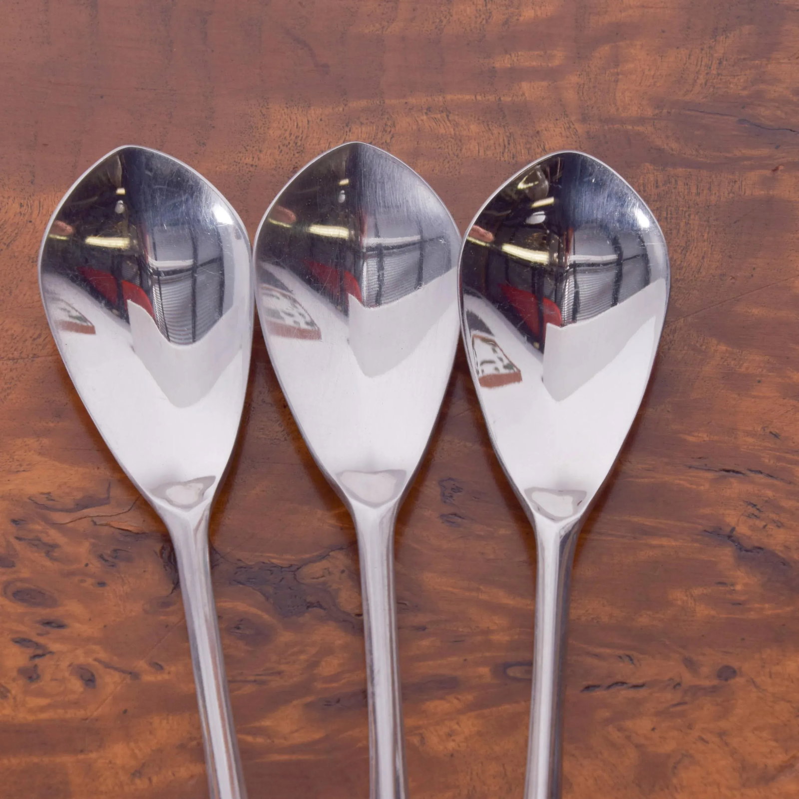 1958 Gio Ponti Italian Stainless Flatware Long Ice Tea Spoons - Set of 3 - 2