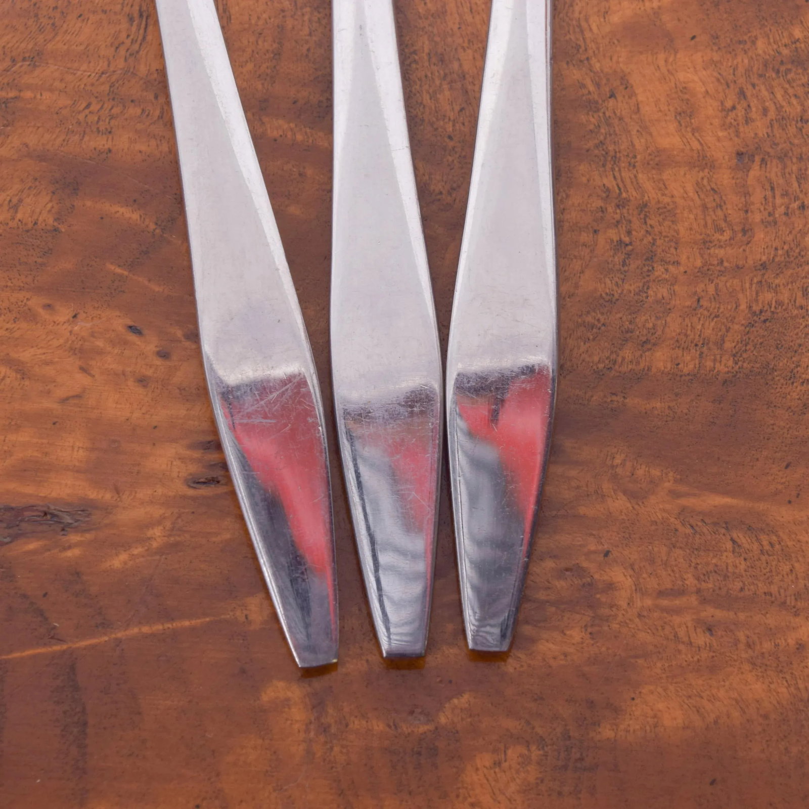 1958 Gio Ponti Italian Stainless Flatware Long Ice Tea Spoons - Set of 3 - 3