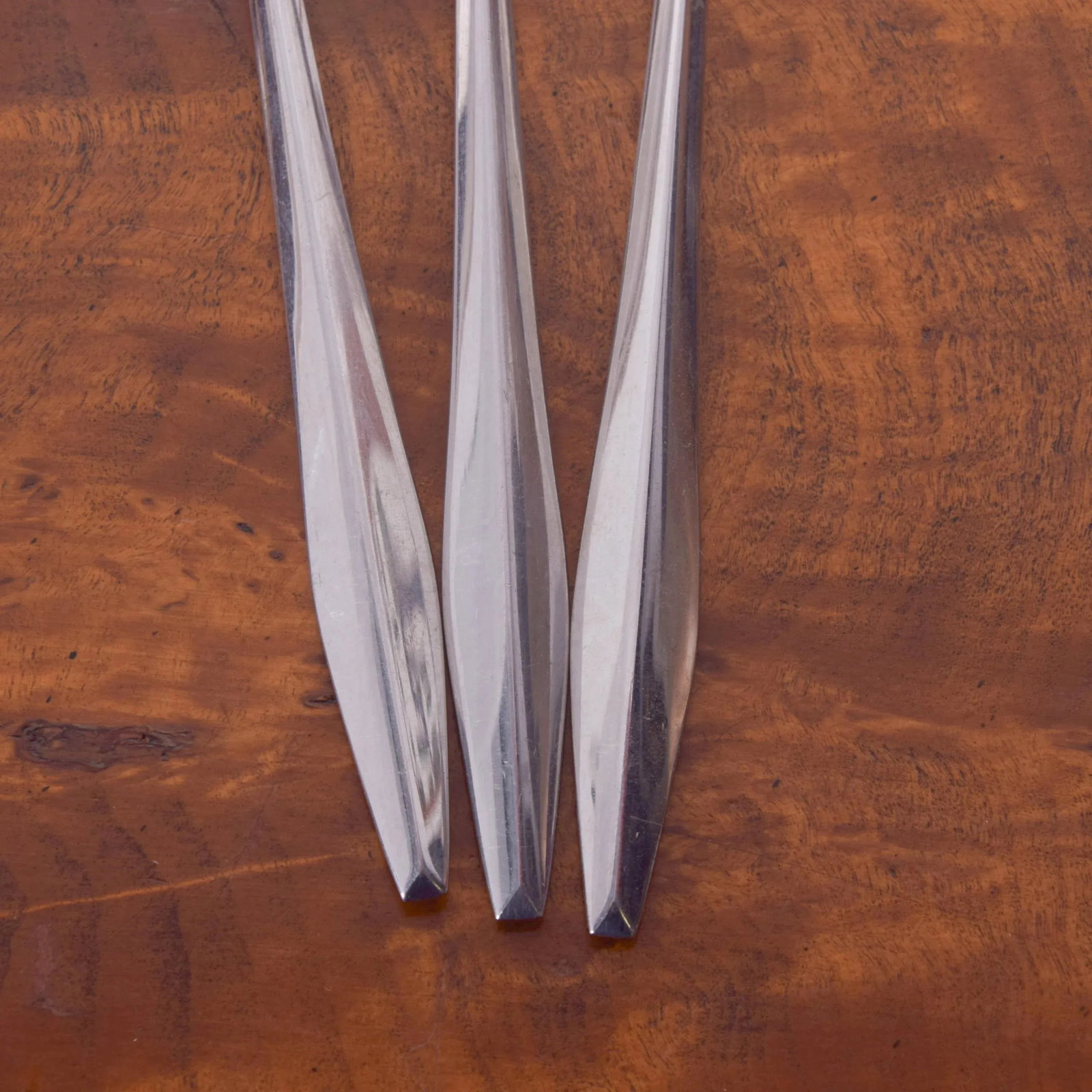 1958 Gio Ponti Italian Stainless Flatware Long Ice Tea Spoons - Set of 3 - 5