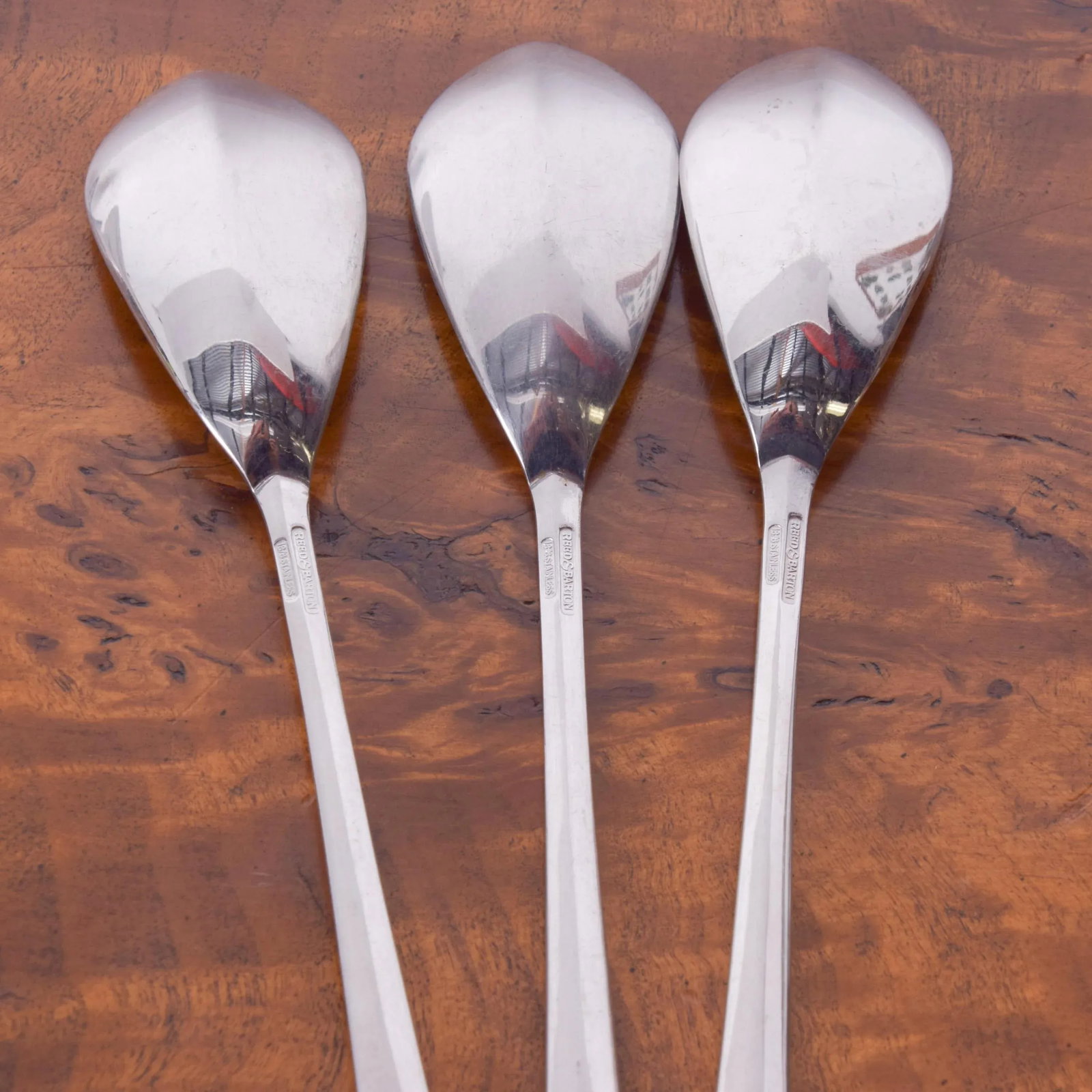 1958 Gio Ponti Italian Stainless Flatware Long Ice Tea Spoons - Set of 3 - 6