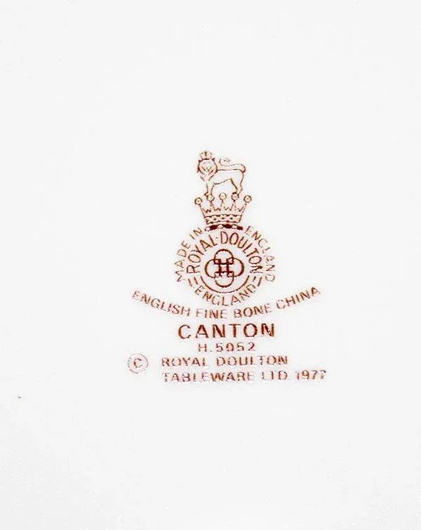 Royal Doulton China Canton Pattern - Service for 12 - 12