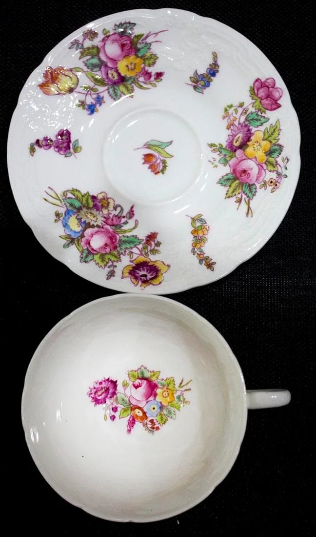 1920s Coalport Sevres Group English Porcelain China - Set of 16 - 5