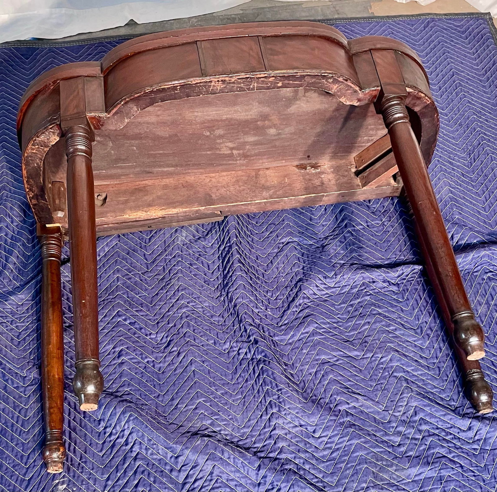 Antique Sheraton Mahogany Game Table - 12