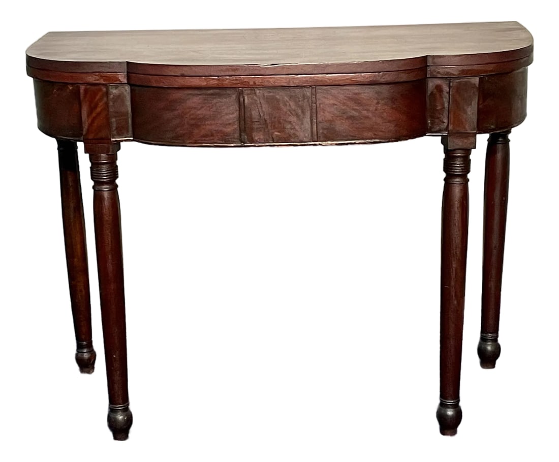 Antique Sheraton Mahogany Game Table (1 of 12)