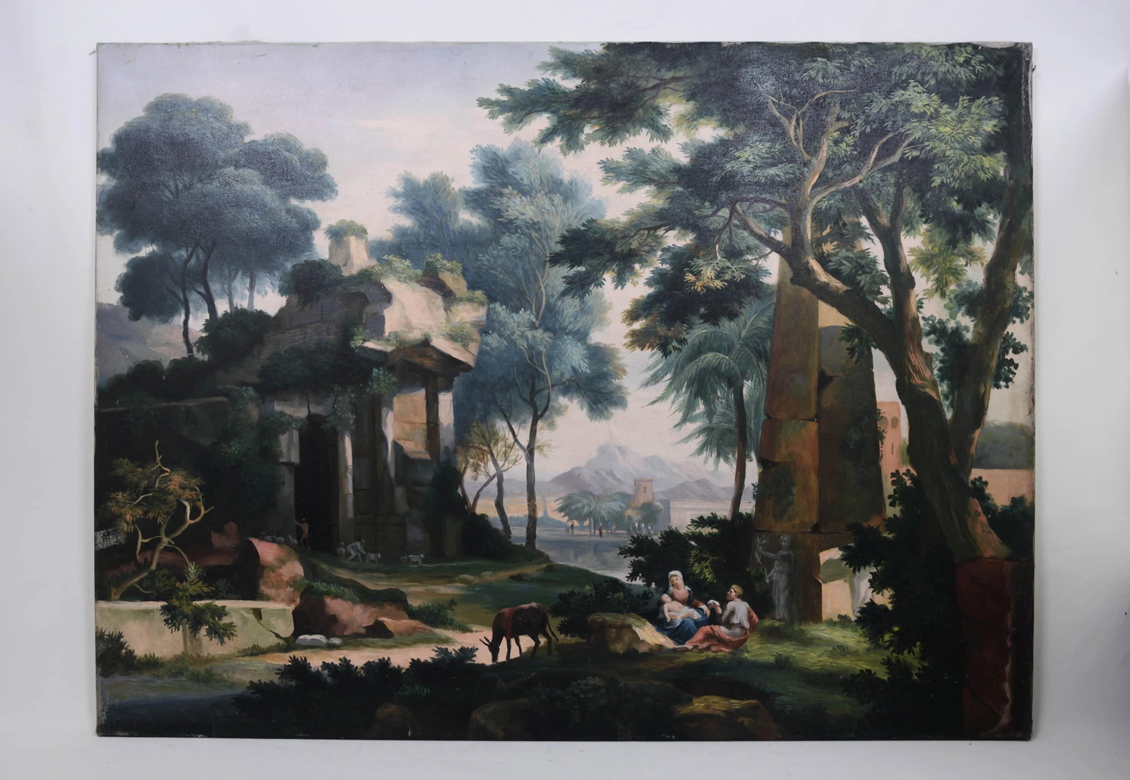 Oil on Canvas, Copy of Jan Van Huysum's Rest on the Flight Into Egypt - 7