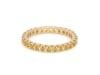 Natural 1.23 cts Yellow sapphire band ring in 14k gold - 16