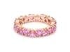 Natural 2.93 cts pink sapphire heart ring in 14k gold - 6