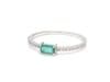 Natural 0.31 cts Zambian emerald & 0.14 cts diamond ring 14k gold - 6