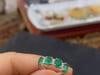 Natural Zambian emerald ring 3 Carats and 0.42 cents in 14k gold - 7