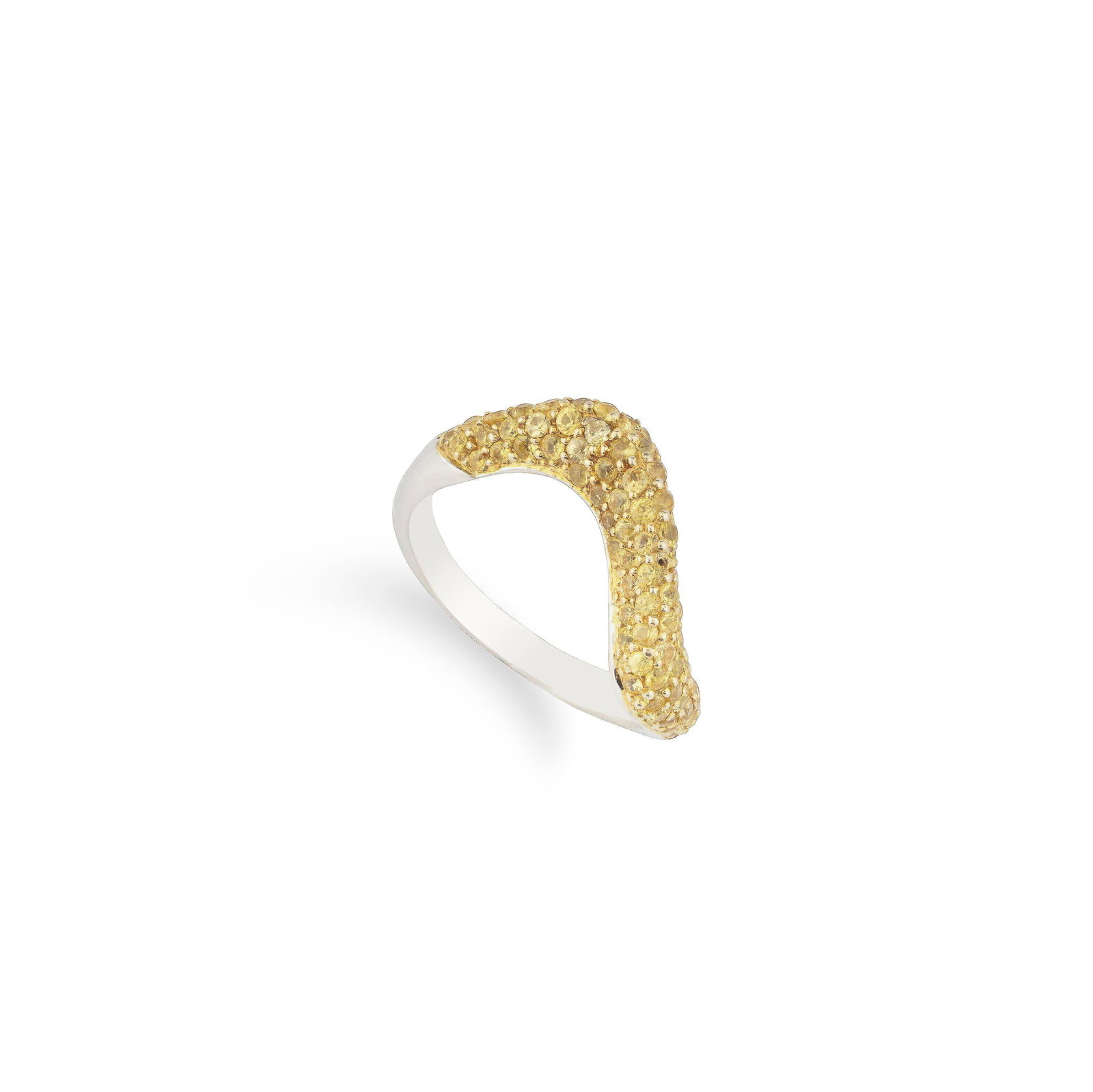 Natural Yellow Sapphire with 1.39 Carat in 18k Gold - 6