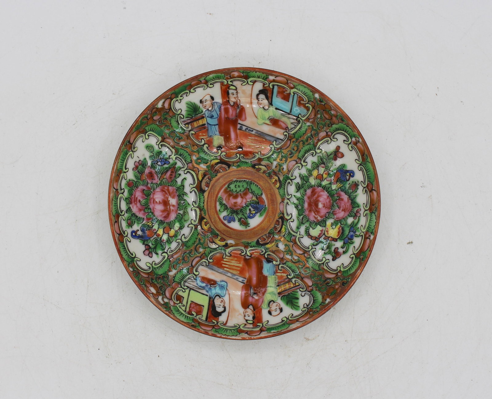 Circa 1891-1911 Chinese Export Rose Medallion Porcelain Tea Service - 7