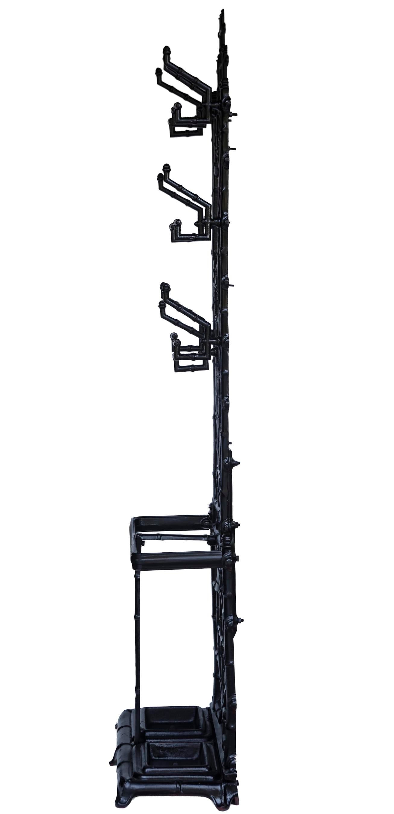 1900s French Victorian Cast Iron Coat/Hat Rack - 2