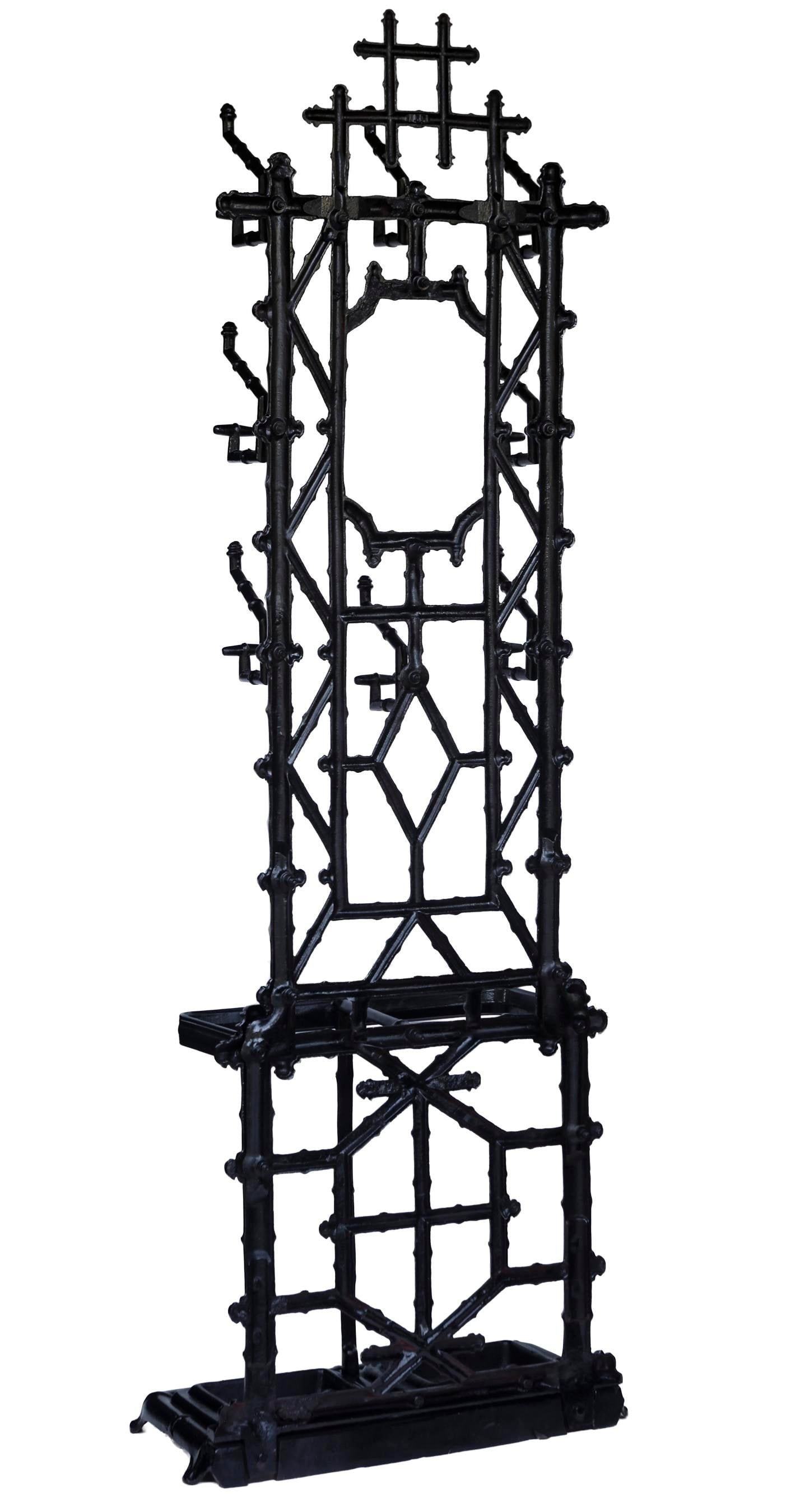 1900s French Victorian Cast Iron Coat/Hat Rack - 5