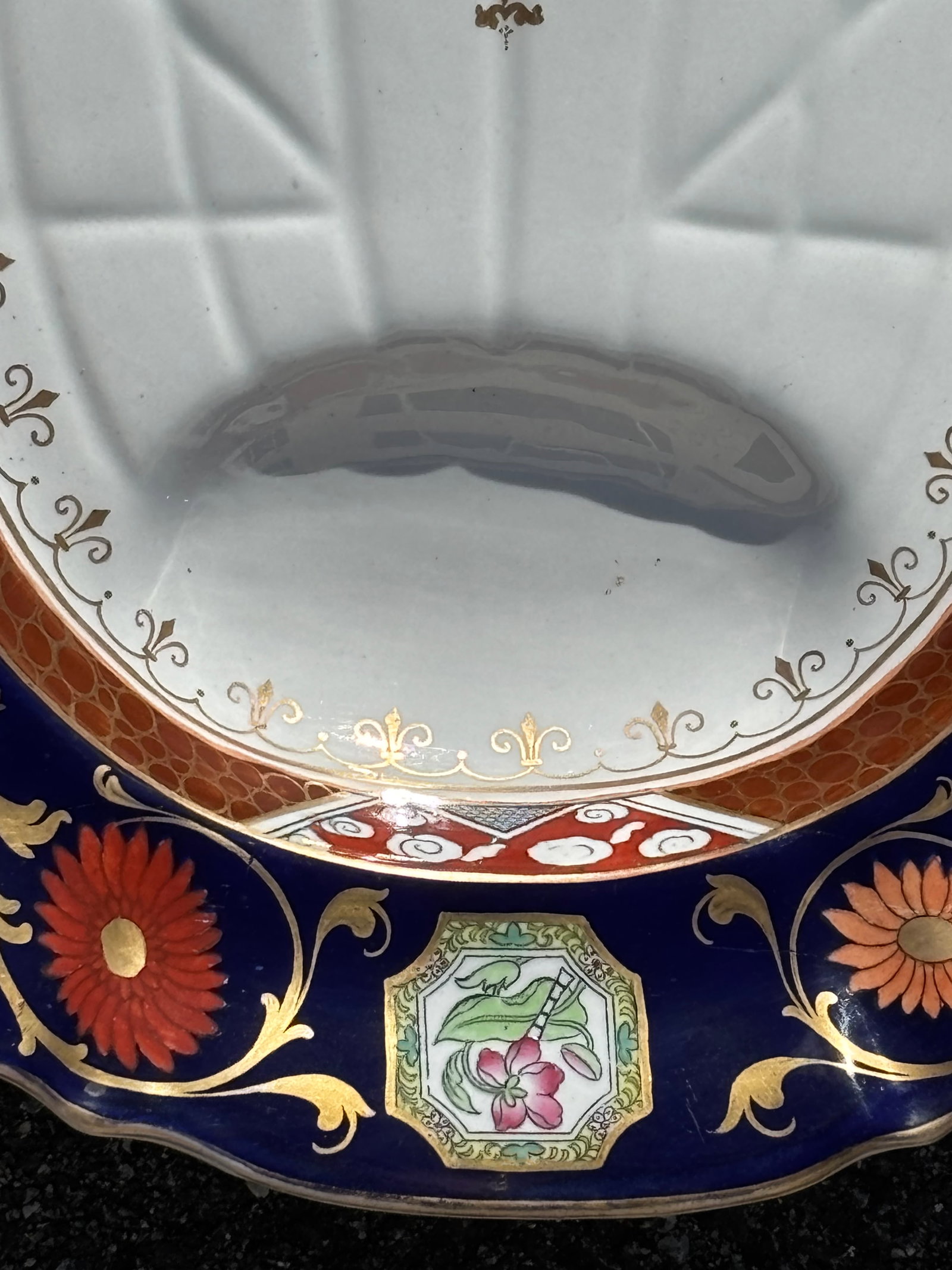 Large 19th C. English Ironstone Centerpiece / Presentation Platter - Exceptional Color and Detailing - 3