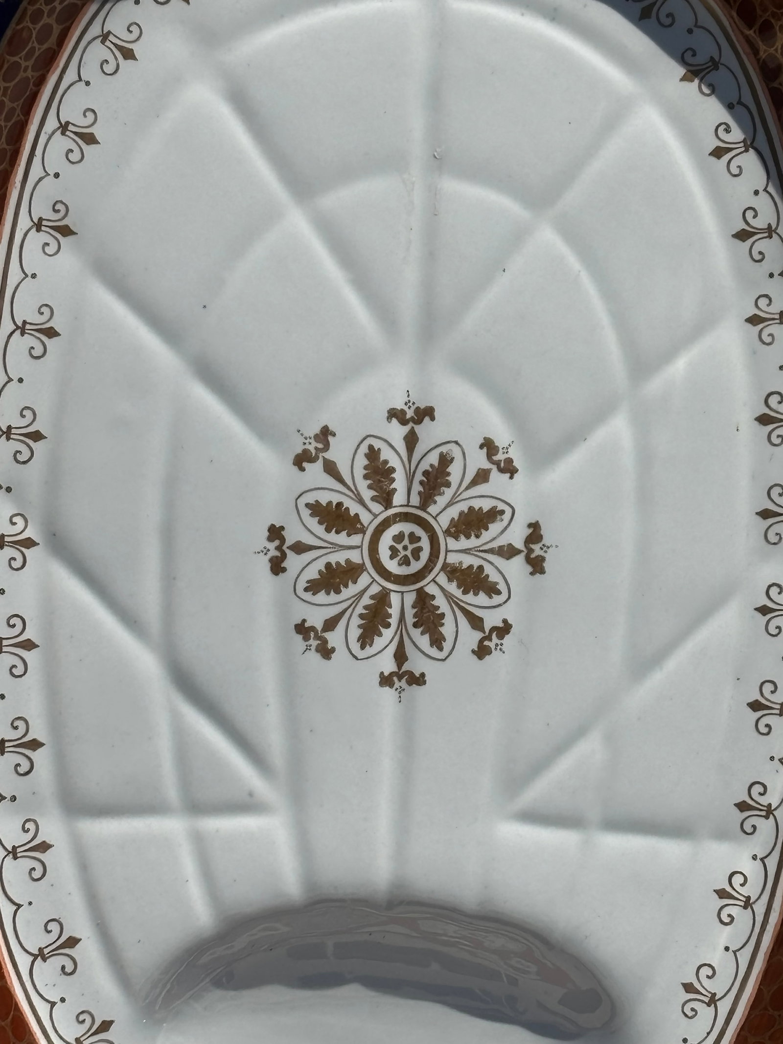 Large 19th C. English Ironstone Centerpiece / Presentation Platter - Exceptional Color and Detailing - 5