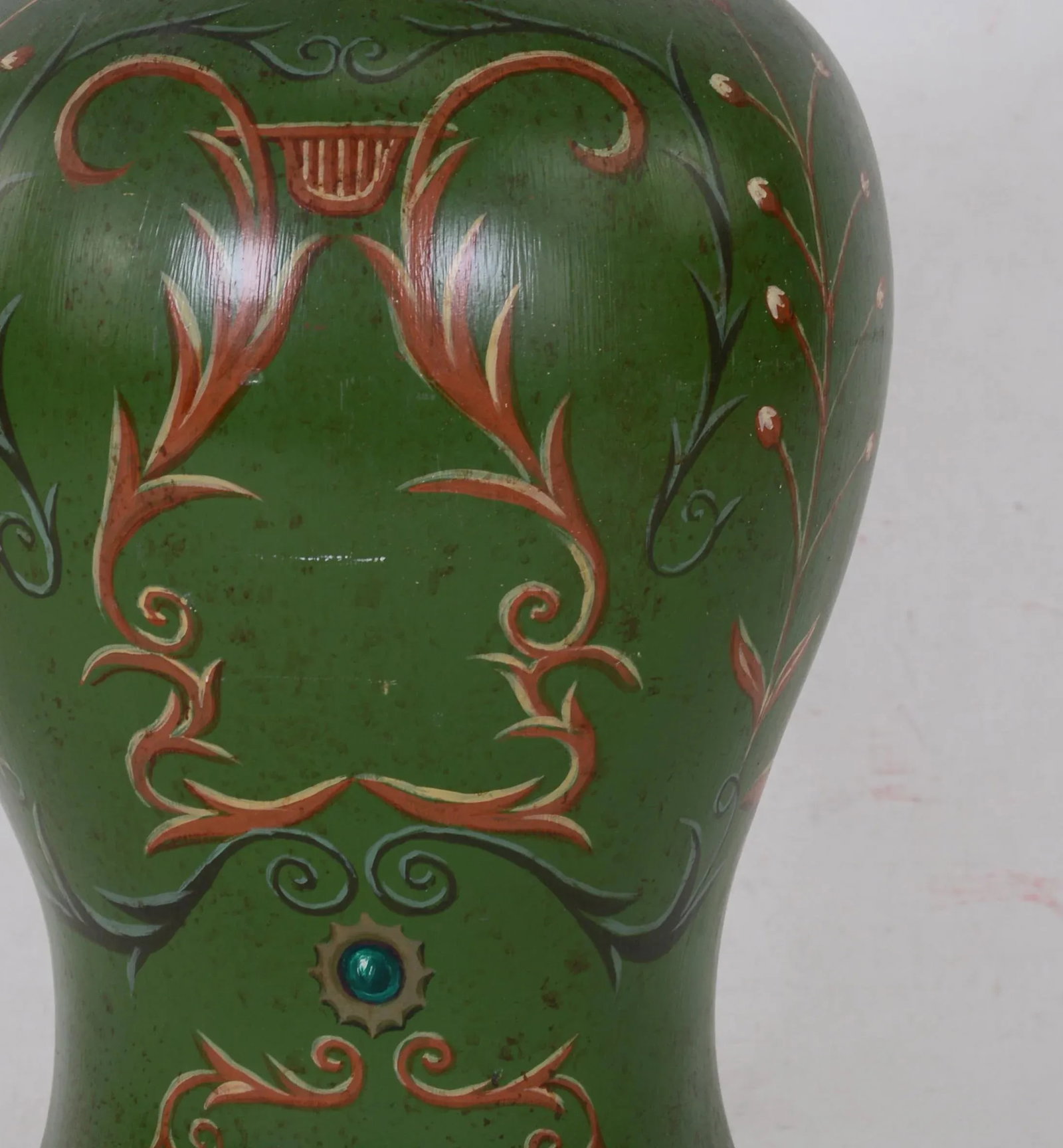 Hand-Painted Angels and Lace Pattern Table Lamp - 7