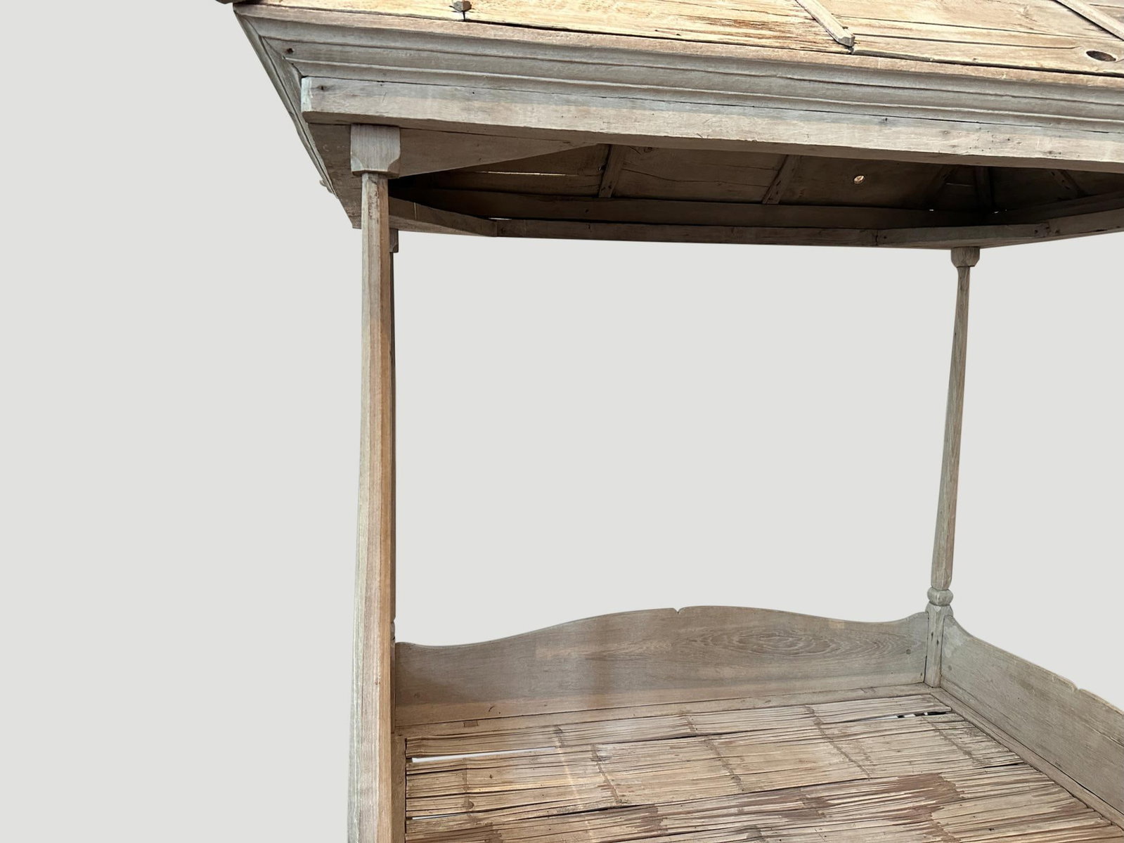 Antique Wabi Sabi Daybed With Canopy - 6