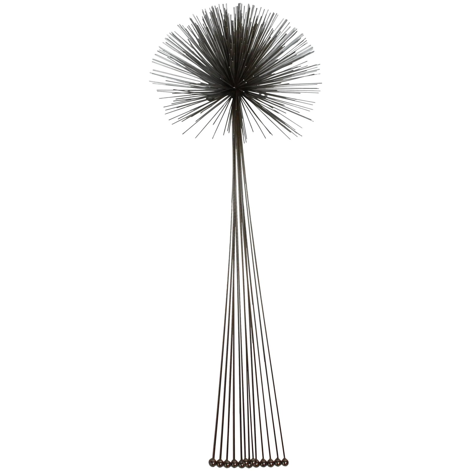Mixed Metal Curtis Jere Elongated 'Urchin' Wall Sculpture - 11