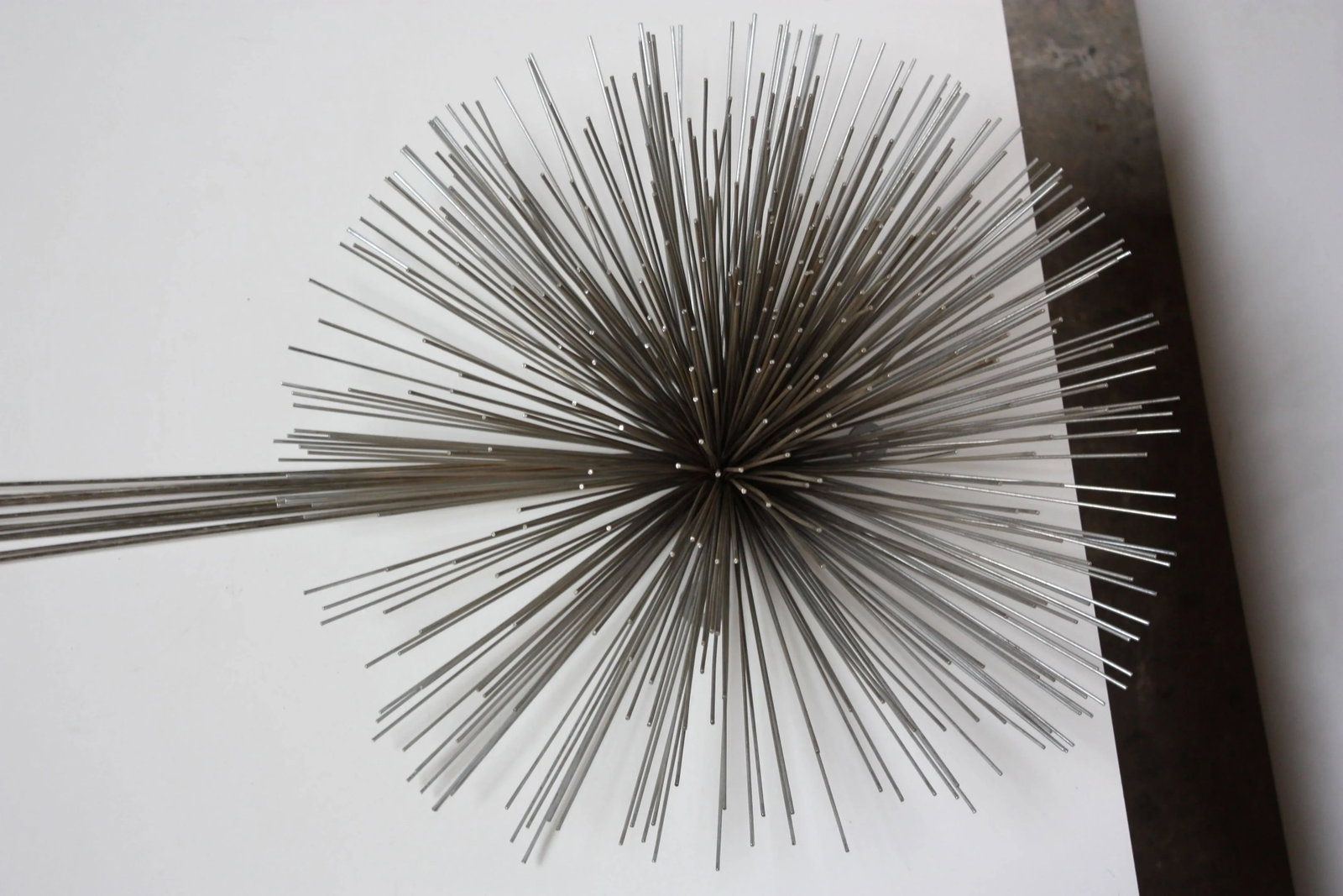Mixed Metal Curtis Jere Elongated 'Urchin' Wall Sculpture - 3