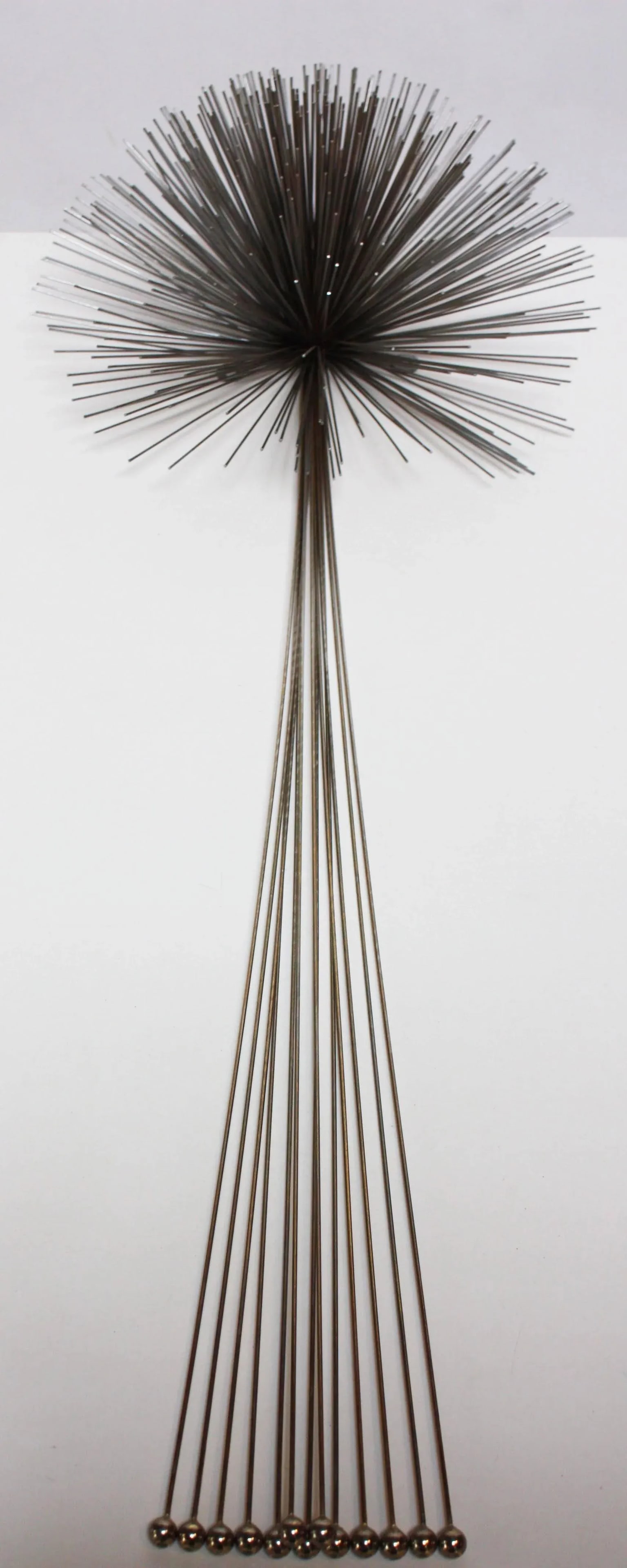 Mixed Metal Curtis Jere Elongated 'Urchin' Wall Sculpture - 9
