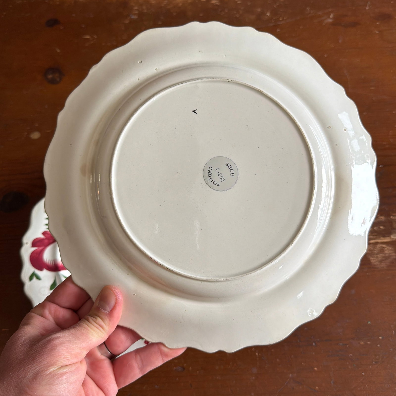 A Very Nice Pair of Antique Staffordshire Early Adam's Rose Plates, Circa 1830 - 8