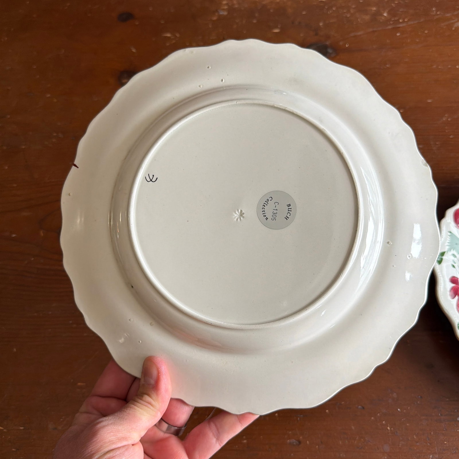 A Very Nice Pair of Antique Staffordshire Early Adam's Rose Plates, Circa 1830 - 9