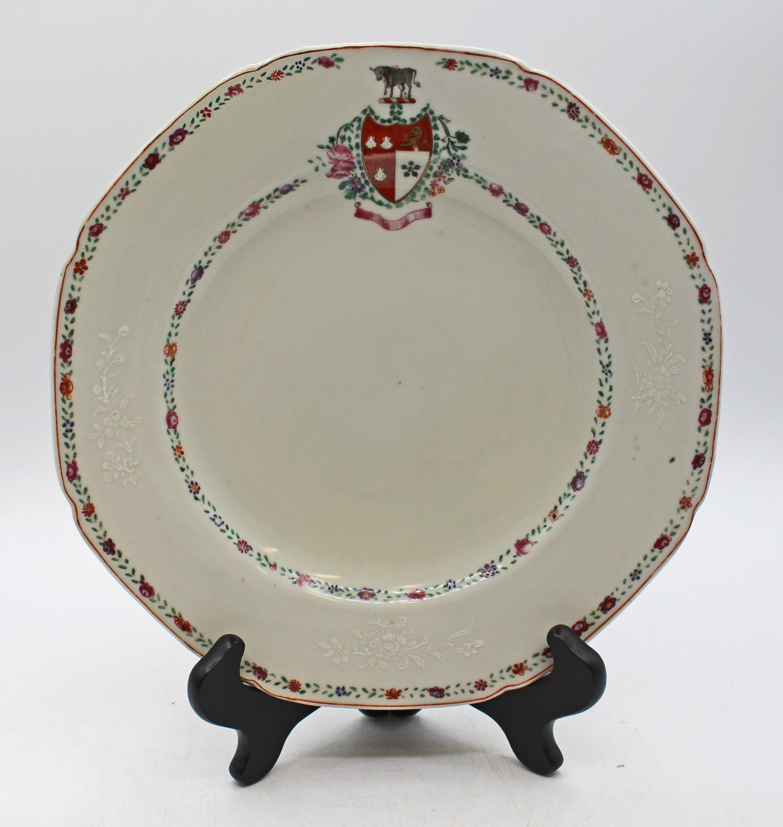 C. 1770 Ch'ien Lung Period Chinese Export Porcelain Set of 6 Plates - 2
