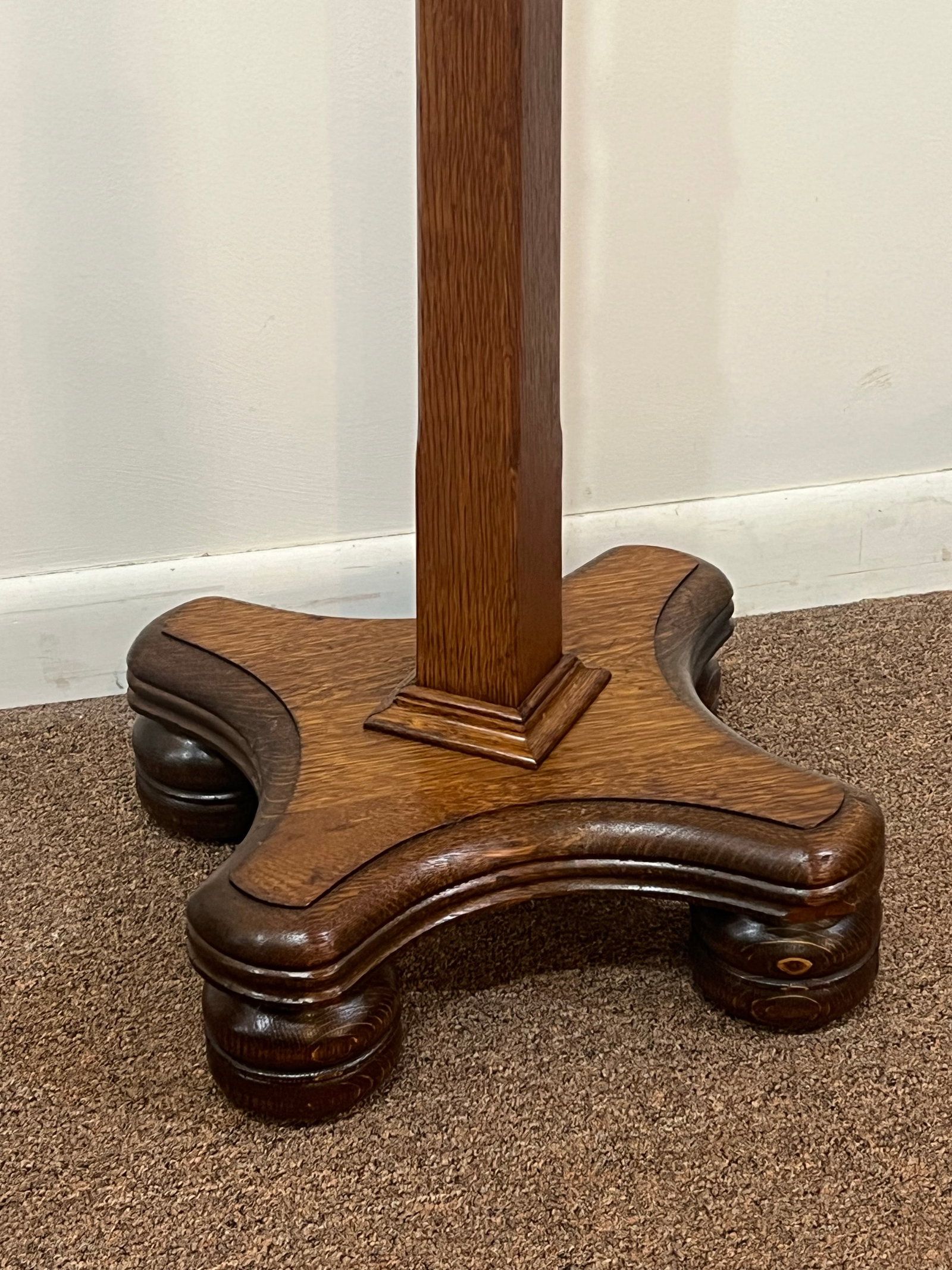 Antique Mission Oak 1800's Coat Rack Coat Tree - 6