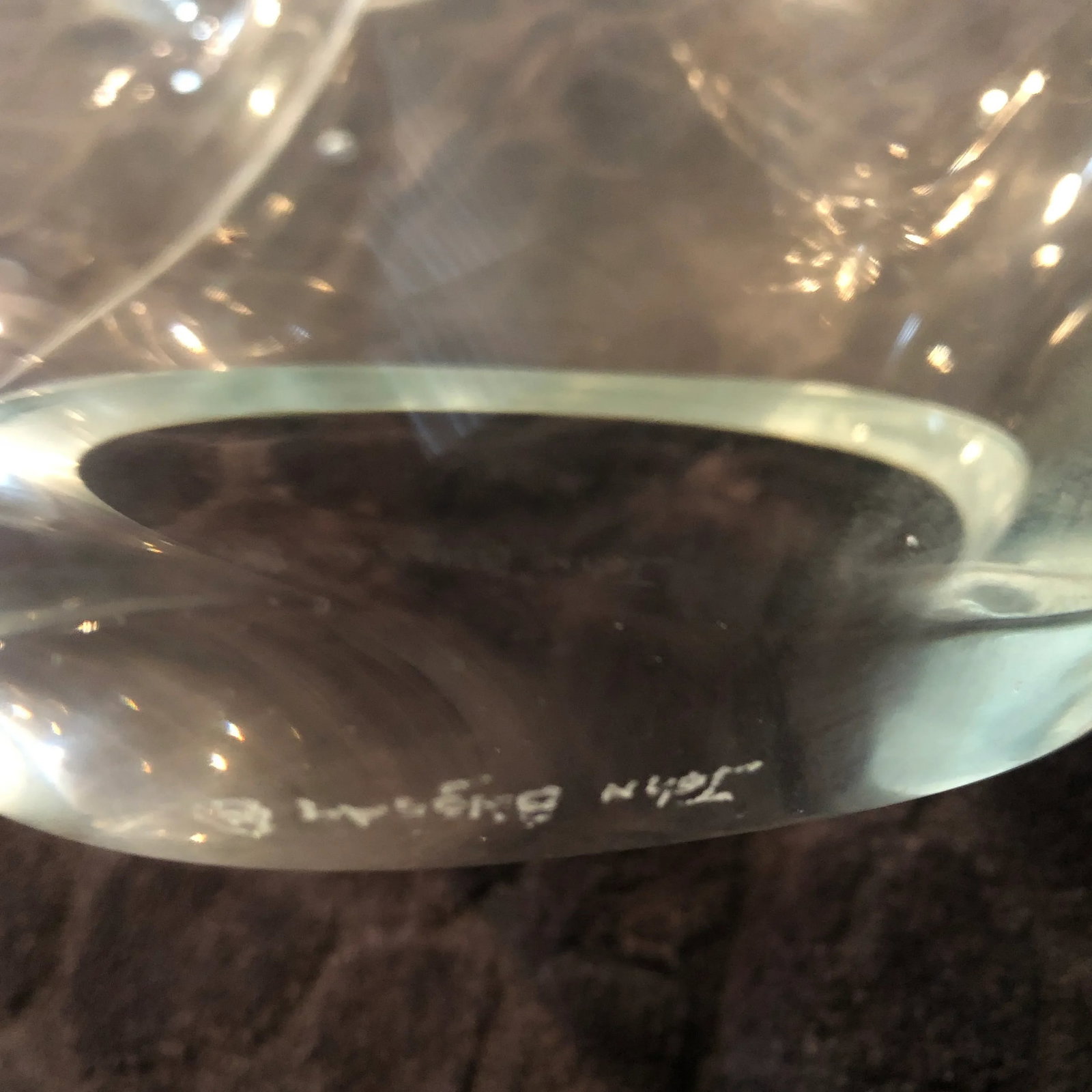 Contemporary Organic and Biomorphic Blown Glass Sculptural Vessel by John Bingham - 10