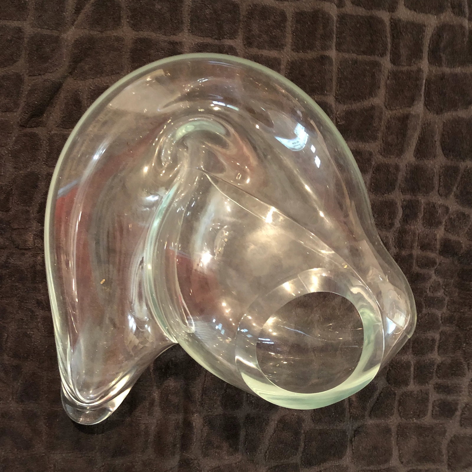 Contemporary Organic and Biomorphic Blown Glass Sculptural Vessel by John Bingham - 11
