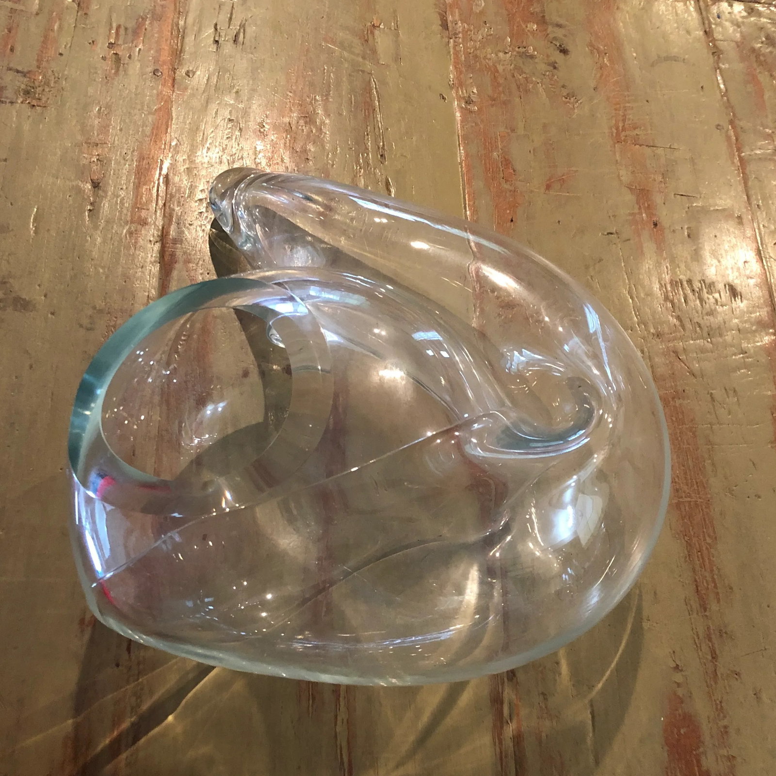 Contemporary Organic and Biomorphic Blown Glass Sculptural Vessel by John Bingham - 2