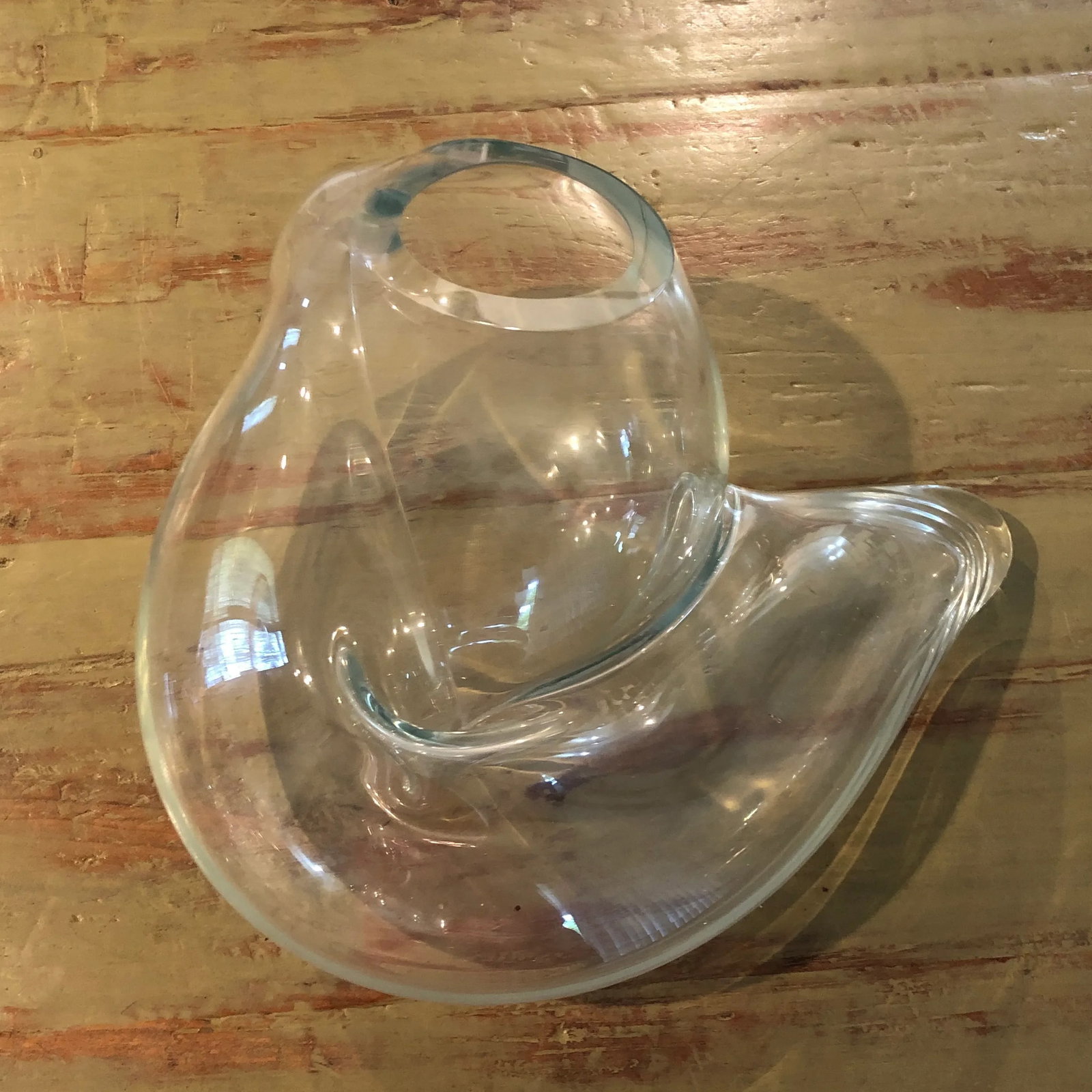 Contemporary Organic and Biomorphic Blown Glass Sculptural Vessel by John Bingham - 4