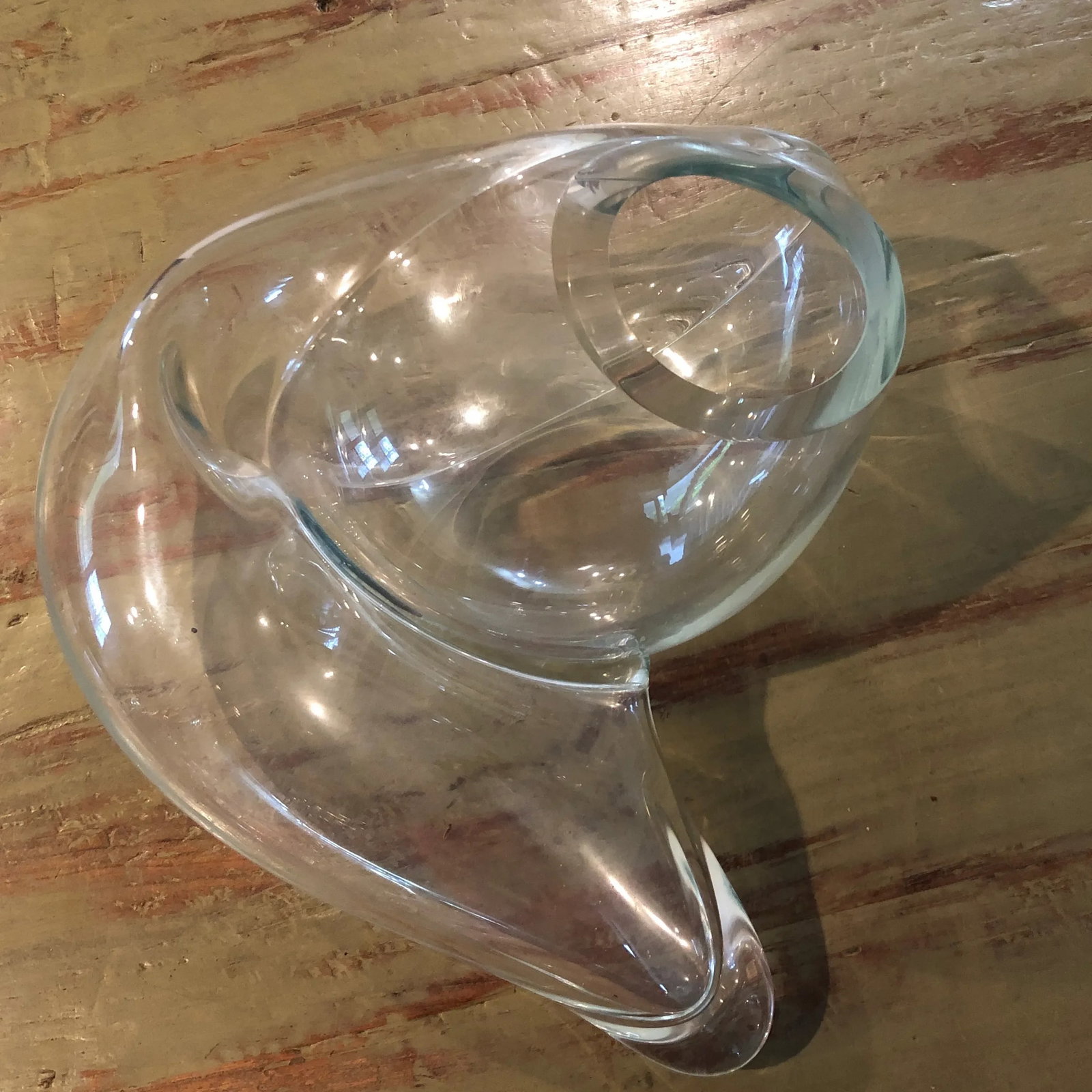 Contemporary Organic and Biomorphic Blown Glass Sculptural Vessel by John Bingham - 5