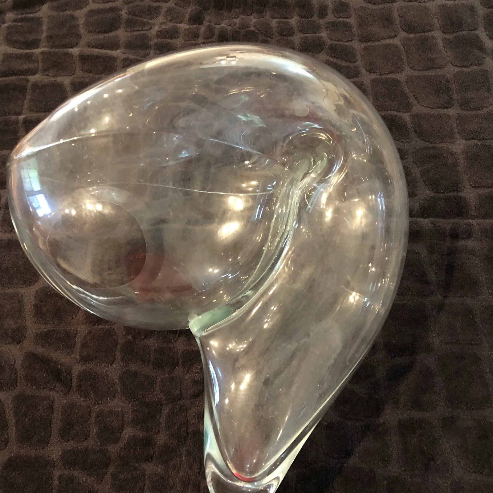 Contemporary Organic and Biomorphic Blown Glass Sculptural Vessel by John Bingham - 8