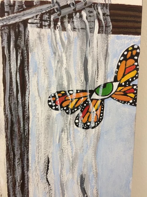 Original Painting on Canvas of Artist's Studio - 2