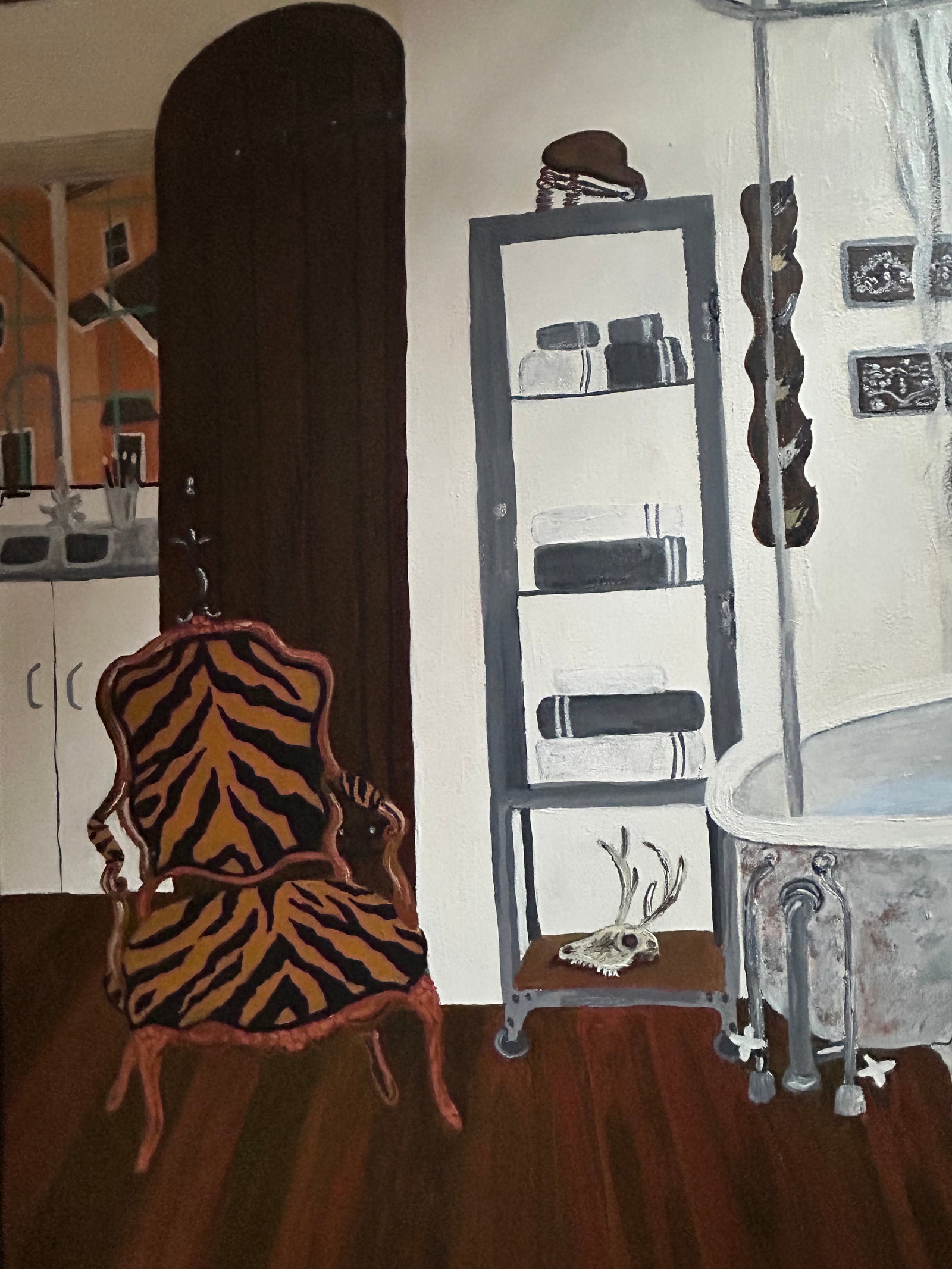 Original Painting on Canvas of Artist's Studio - 6
